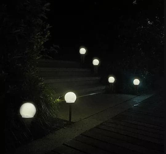 Solcellslampor trädgårdspett LED kallvit IP44 6-pack 35 cm