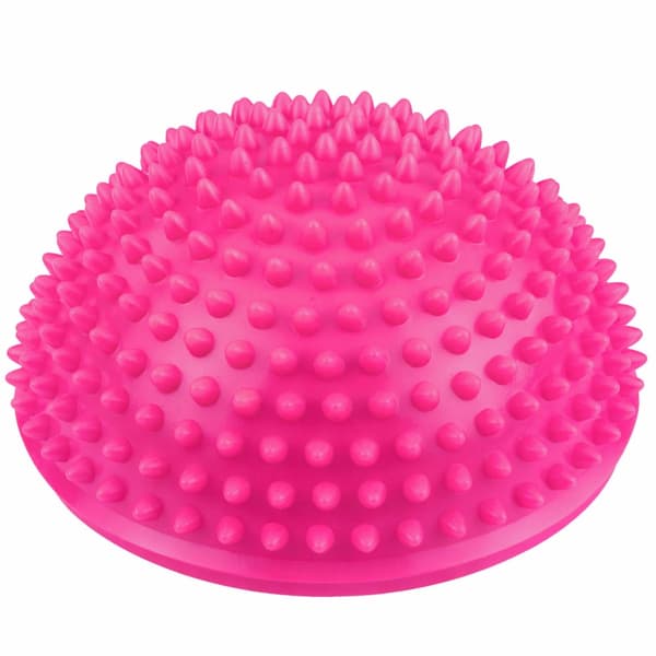 Sensorisk balanshalvboll 16 cm med massageknoppar för rehab och terapi