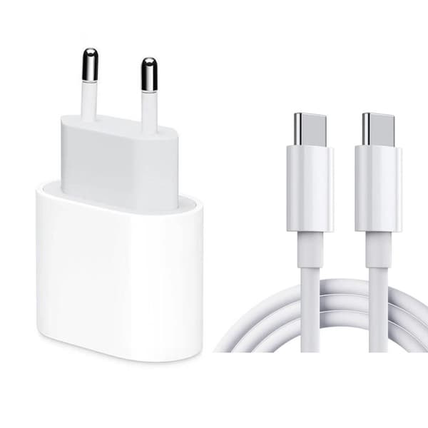 Hurtigoplader 20W USB-C 2m - Kompatibel med Apple iPhone