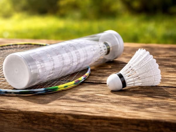 Badmintonbolde i nylon, hvid 5-pak