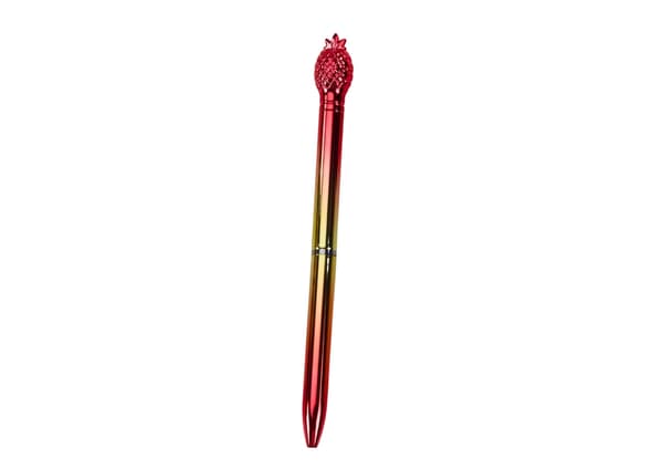 Kulpenna med ananas topp blått bläck 16 cm 48-pack