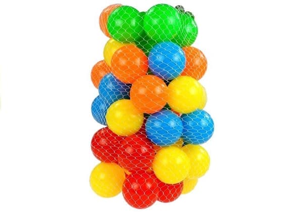 Plastbolde 7 cm 50-pak farveblanding til boldbad/pool