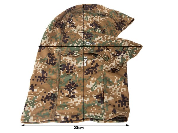 Balaklava ansiktsmask polyester pixel camo universal storlek