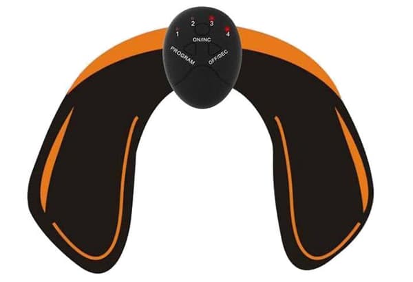 EMS-muskelstimulator sæde silikone med kontrolpanel 6 program AAA