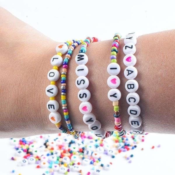 DIY Pärllåda Seed Beads & Bokstavspärlor – 3900 Pärlor för