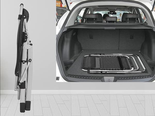 Sammenklappelig solstol Zero Gravity justerbar ryg sort maks 140 kg