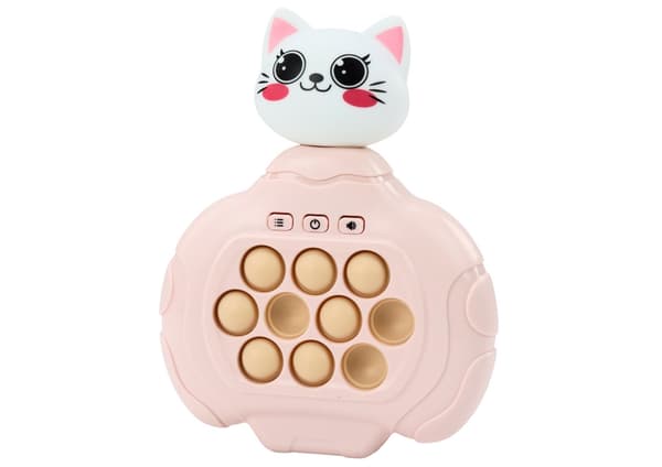 Pop-it spil Kitty rosa kat med lyd & vibration, 4 tilstande, 3+ år