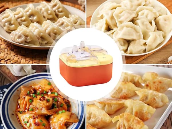 Sähköinen dumpling-kone 8 cm, USB-lataus, lasta/harja, sekoitettu väri