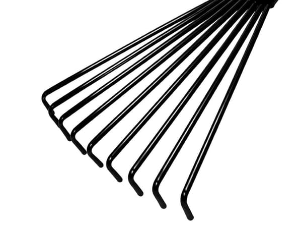 Håndrive vifteformet metal/plast 38 cm sort/grøn