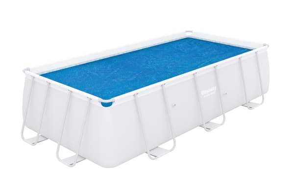 Solskydd poolöverdrag 404x201 cm för trädgårdspool