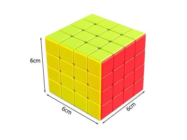 Rubiks kub 4x4 logiikkapeli 6 cm monivärinen