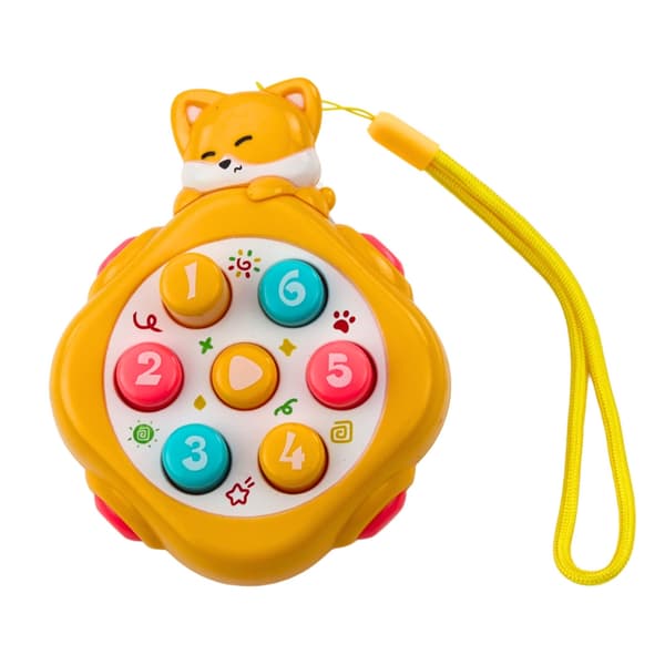 Mini Whack-A-Mole spil med knapper, håndledsrem, dyremotiv mix