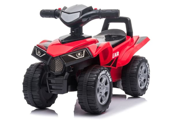 Firehjuling ride-on til børn med lyd og lys, max 25 kg