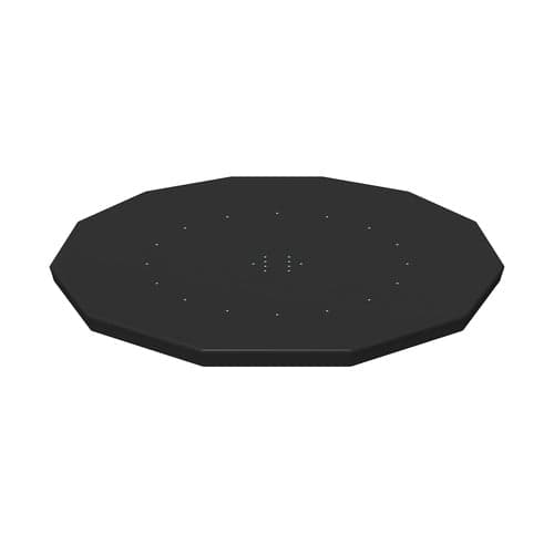 Poolöverdrag för rampool 366 cm diameter, svart PVC/PP