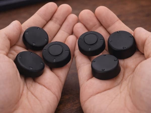 Tommelgreb til Nintendo Switch 2 Joy‑Con silikone sort 6‑pak