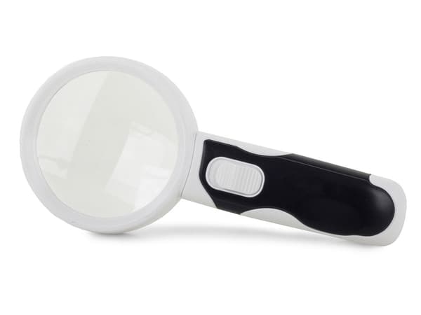 Bordslupp med LED 2-i-1 handlupp 3 linser 2,5x/5x/16x