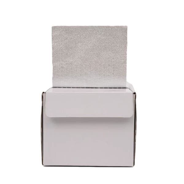 Hårfolie embossing silver 100 m x 12,8 cm til farvning og striber