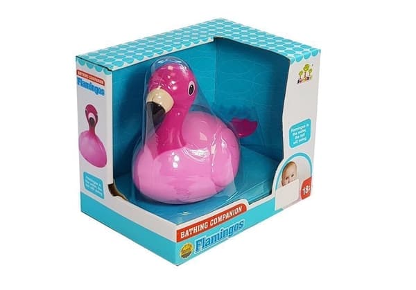 Flydende rosa flamingo badelegetøj til børn