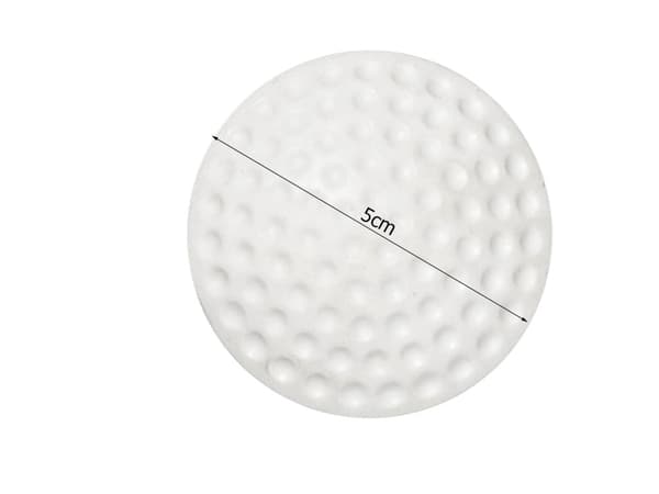 Dørstop selvklæbende rund hvid Ø5 cm dørbuffer