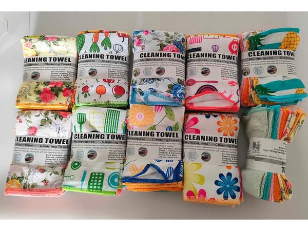 Mikrofiberdukar 6-pack 30x30 cm blandade färger
