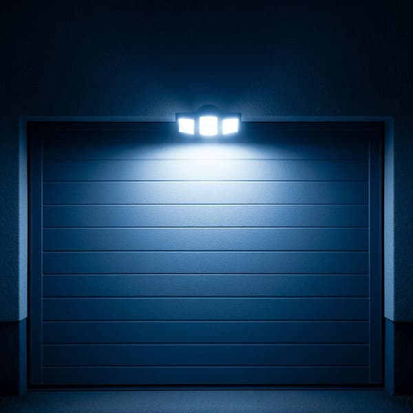 Solcellsdriven LED-utomhuslampa 3W med rörelsesensor och skymningssensor