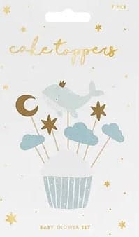 Cupcake-tikut paperia 7-pack 11–13,5 cm valaskoristeet