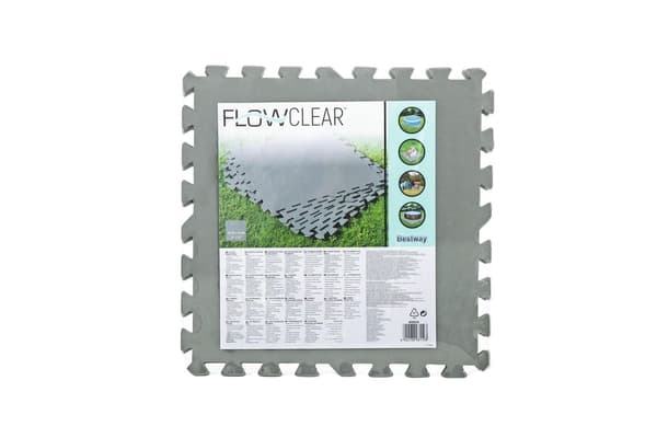 Poolunderlag skummåtte 50x50 cm 9-pack beskyttelse mod punktering
