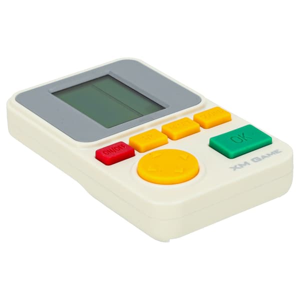 Elektroninen retro arcade-konsoli palikkapeli taskukoossa valkoinen 6+ CE