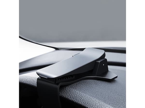 Mobilholder til instrumentbræt sort max 8 cm kæbebredde