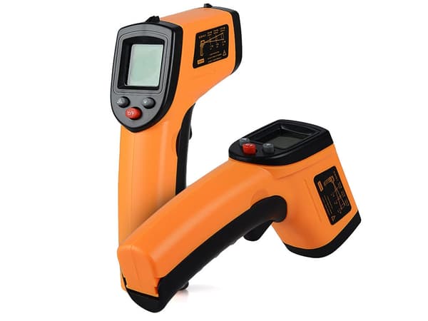 Infrarød termometer/pyrometer -50 til 380°C med laser orange
