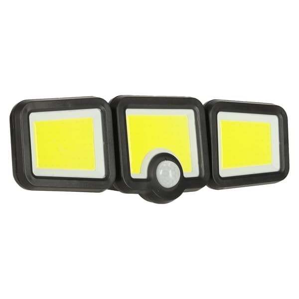 Solcellsdriven LED-utomhuslampa 3W med rörelsesensor och skymningssensor