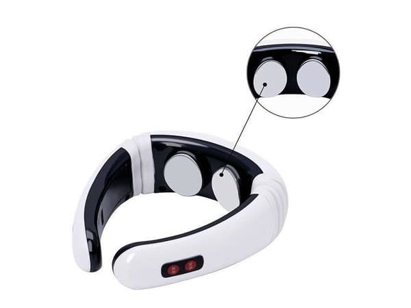 Nackmassageapparat med impulser 6 program inkl 2 elektroder