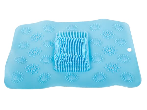 Fodmassagemåtte til bruser/badekar 41x32 cm PVC tilfældig farve