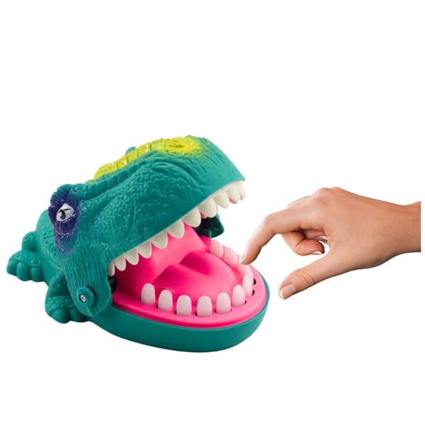 Chomping Dinosaur bitspel tryck tänder, barnspel 3+ år