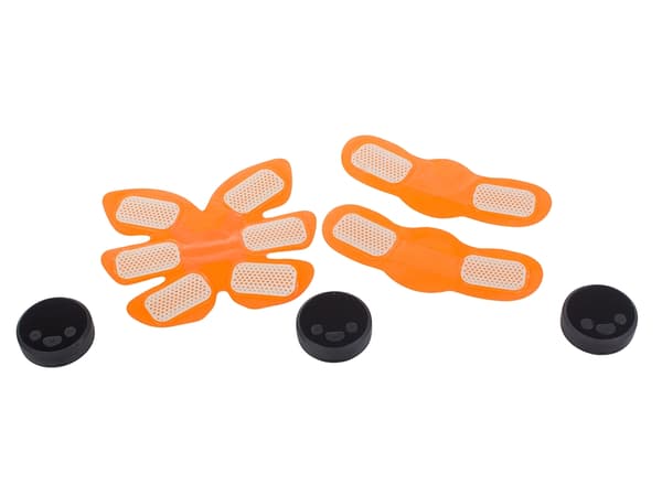 EMS muskelstimulator sæt med 6 programmer 9 niveauer 3 kontrolpaneler