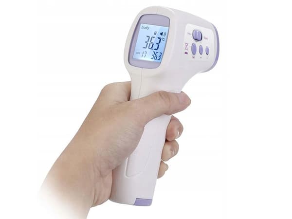 Beröringsfri infraröd febertermometer 1 s LCD minne