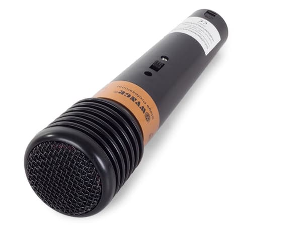 Dynamisk karaokemikrofon med kabel sort
