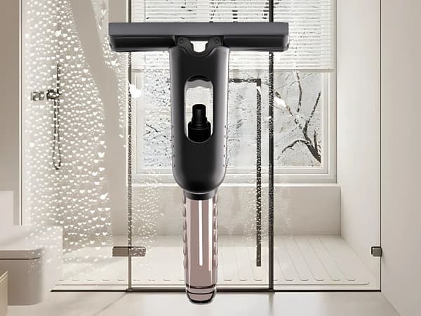 Mini håndmoppe med spray og vandtank 200 ml, sort