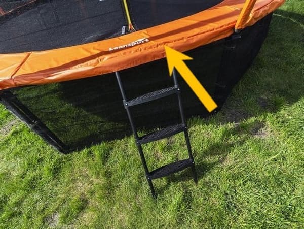 Fjäderskydd trampolin 305 cm, 28 cm bredd, PVC, passar LEAN SPORT BEST