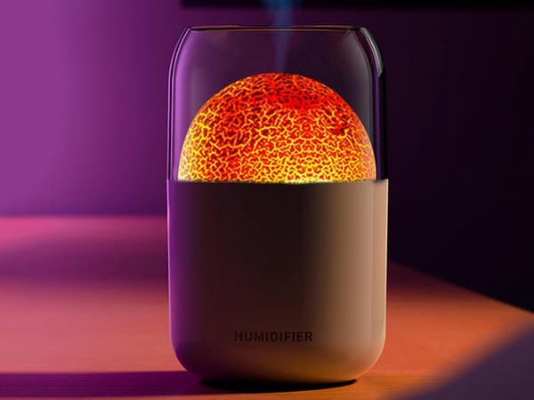 Luftfugter 300 ml med aromaterapi LED-lys USB 14,5 x 8,5 cm