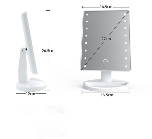 Makeupspejl med LED-lys - Perfekt til Makeup