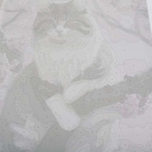 Måla efter nummer-set 40x50 cm canvas på träram med akrylfärg
