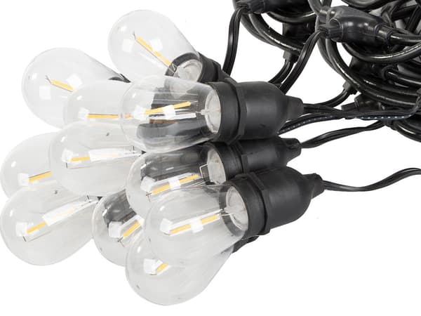 Ulkovalosarja 20 m 20 LED E27 lämminvalkoinen IP44