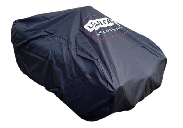 Vandtæt køretøjsbeskyttelse i polyester sort 125x75x65 cm