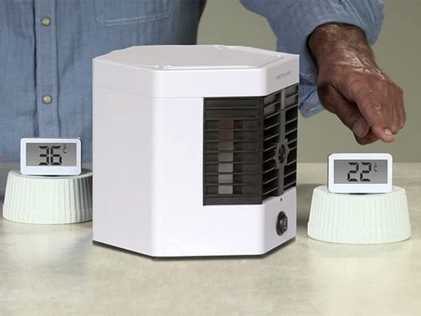 Mini luftkonditionering 2-i-1 USB med luftfugter 8 W