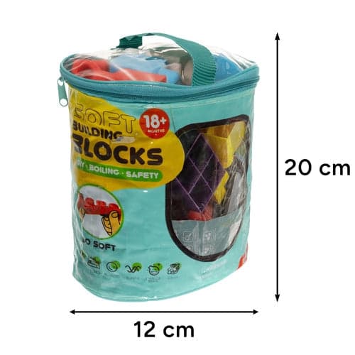Sensoriska gummiblock för barn 30-pack TPR med förvaringslåda