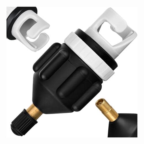 SUP ventiladapter til cykelpumpe/kompressor, bajonetfatning, sort