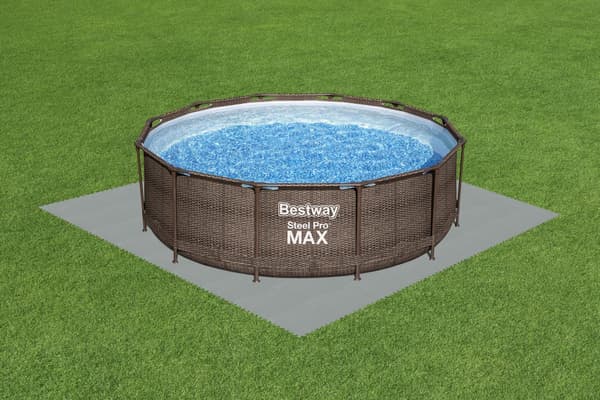 Poolunderlag skummåtte 50x50 cm 9-pack beskyttelse mod punktering