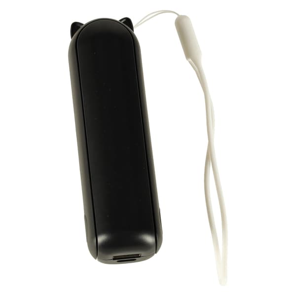 Mini USB-ventilator 2-i-1 hånd/bord 1200mAh USB-C sort