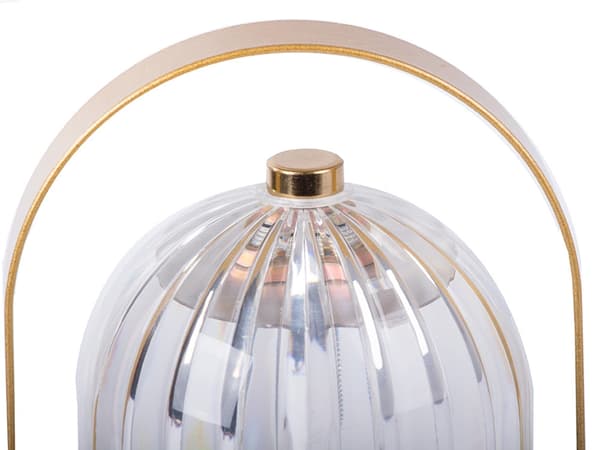 Bordlampe LED med glasdiffusor touch USB-opladning 21 cm